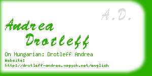 andrea drotleff business card